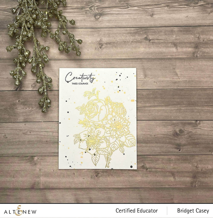 Photocentric Clear Stamps Paint-A-Flower: Clematis Josephine Outline Stamp Set