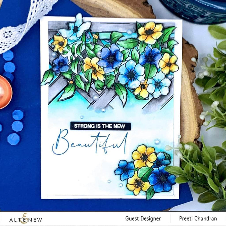 Photocentric Clear Stamps Paint-A-Flower: Clematis Outline Stamp Set