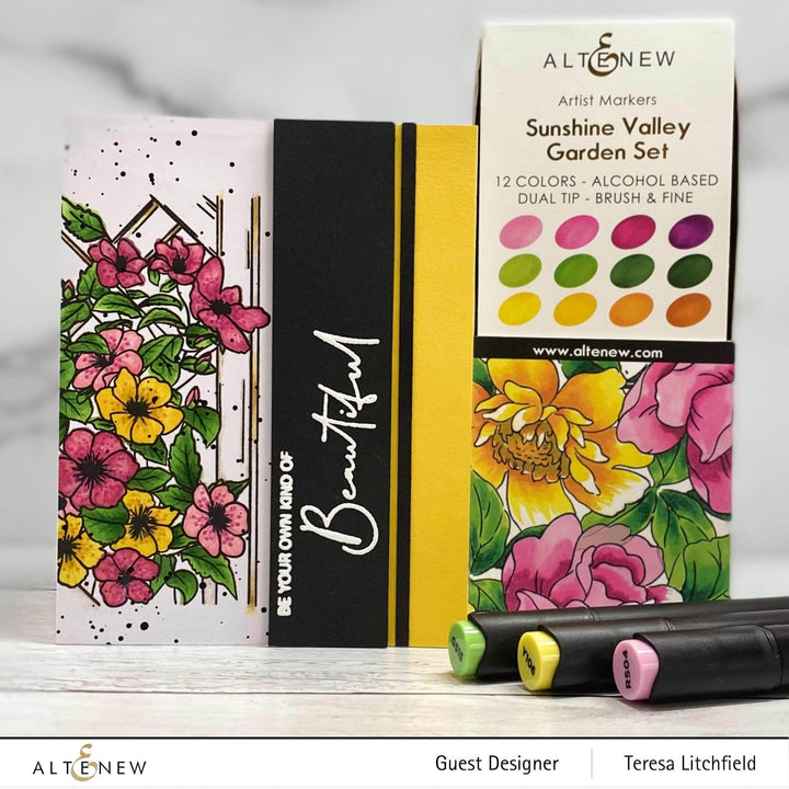 Photocentric Clear Stamps Paint-A-Flower: Clematis Outline Stamp Set