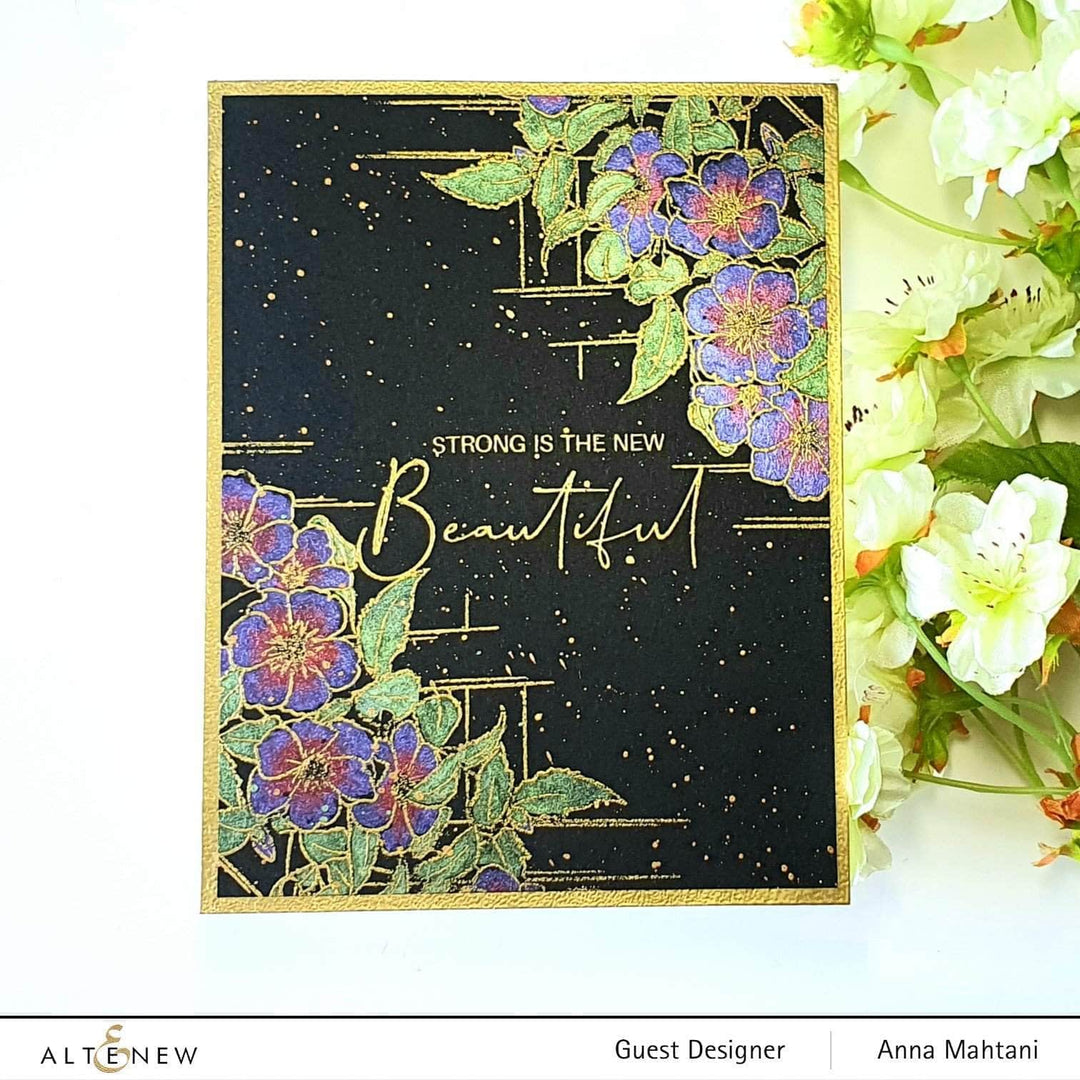 Photocentric Clear Stamps Paint-A-Flower: Clematis Outline Stamp Set