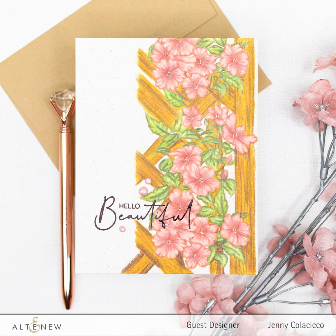 Photocentric Clear Stamps Paint-A-Flower: Clematis Outline Stamp Set