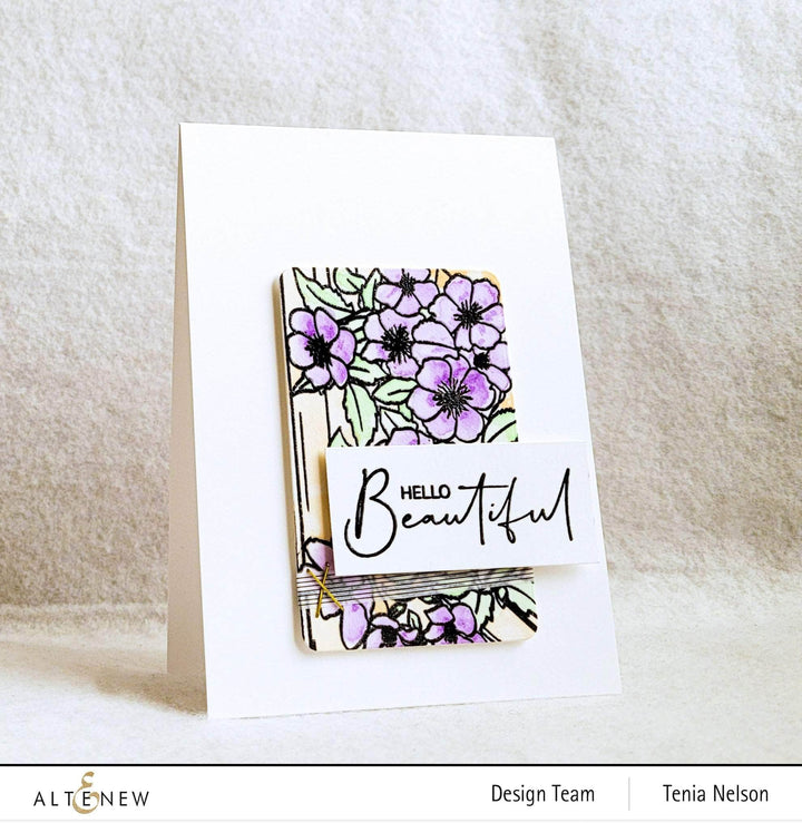 Photocentric Clear Stamps Paint-A-Flower: Clematis Outline Stamp Set