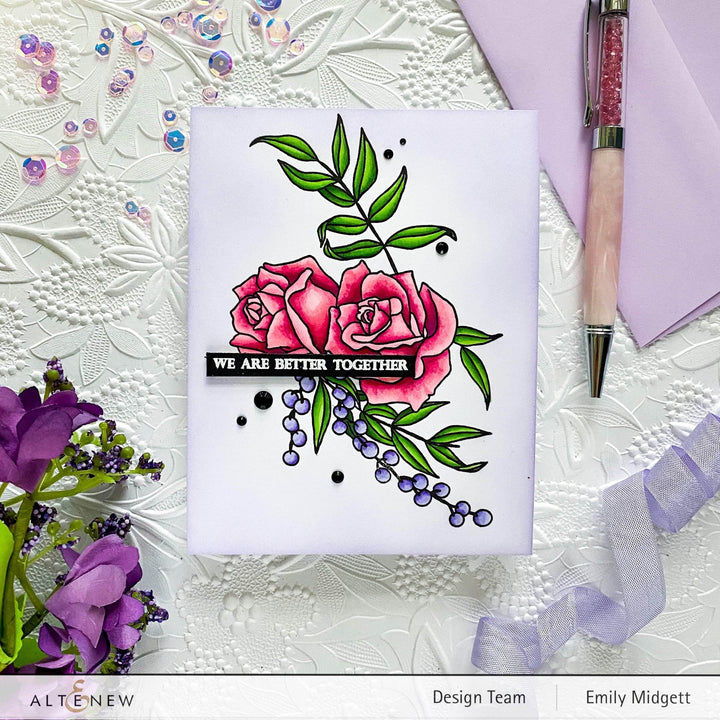 Photocentric Clear Stamps Paint-A-Flower: Clematis Outline Stamp Set