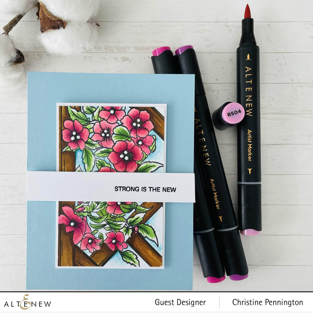 Photocentric Clear Stamps Paint-A-Flower: Clematis Outline Stamp Set