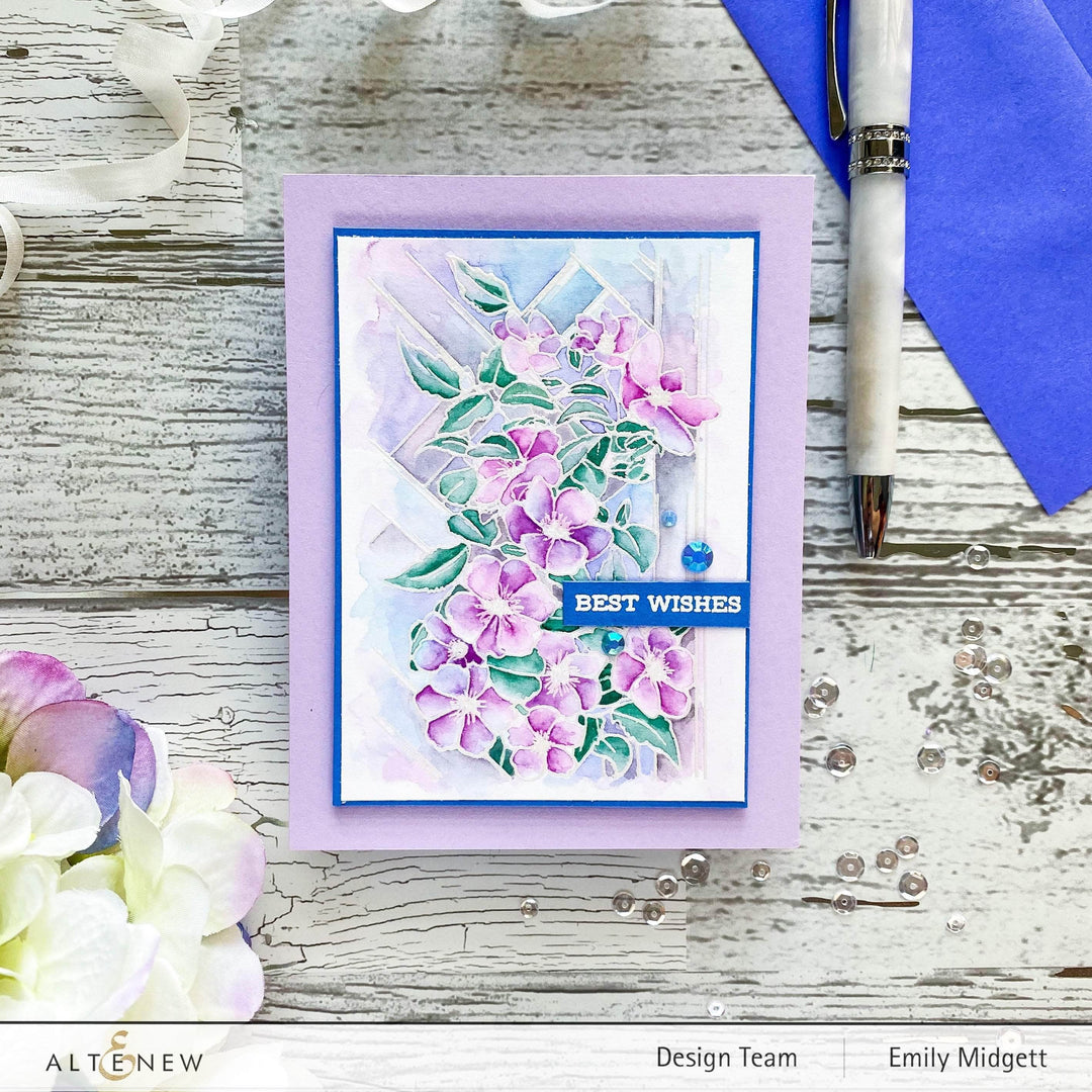 Photocentric Clear Stamps Paint-A-Flower: Clematis Outline Stamp Set