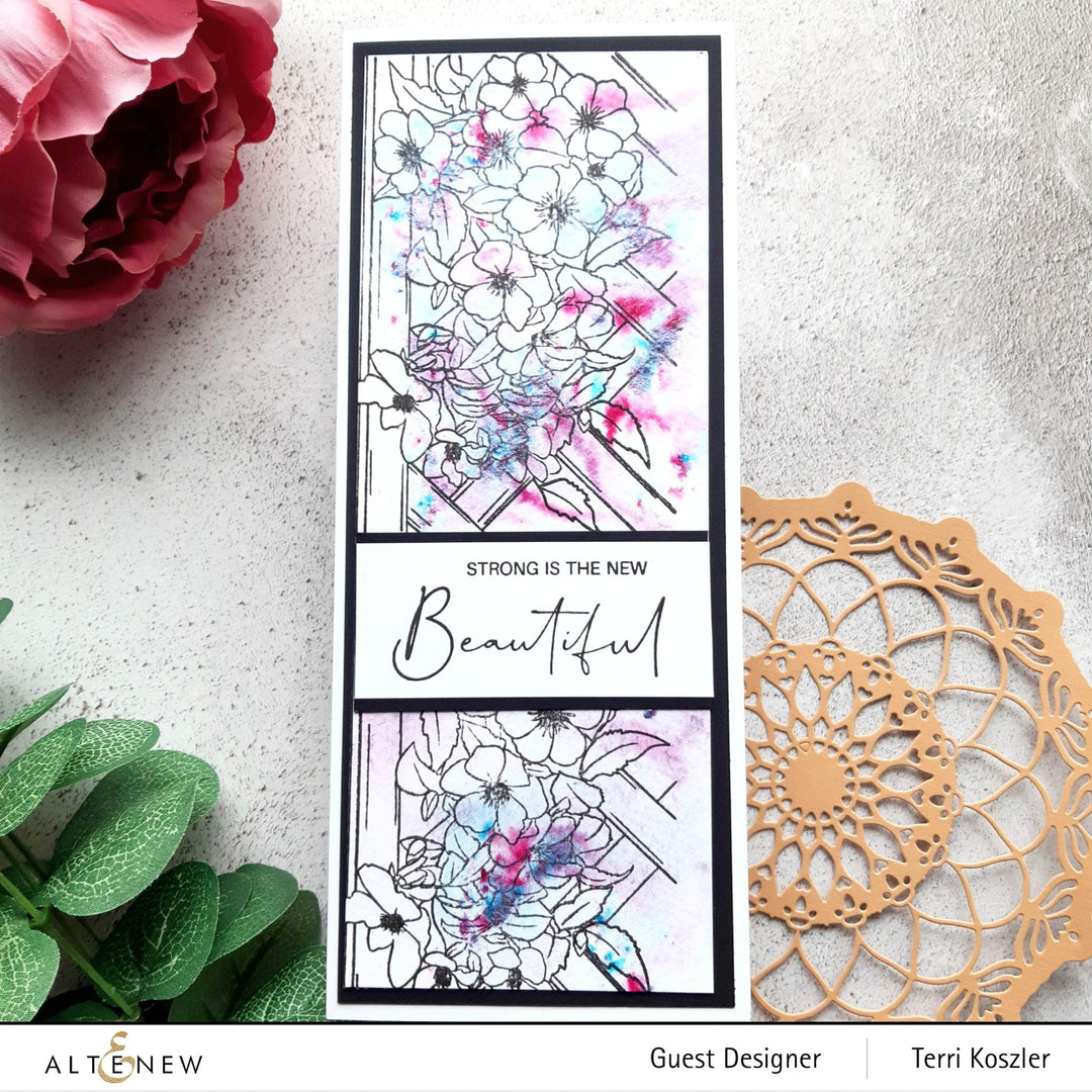 Photocentric Clear Stamps Paint-A-Flower: Clematis Outline Stamp Set