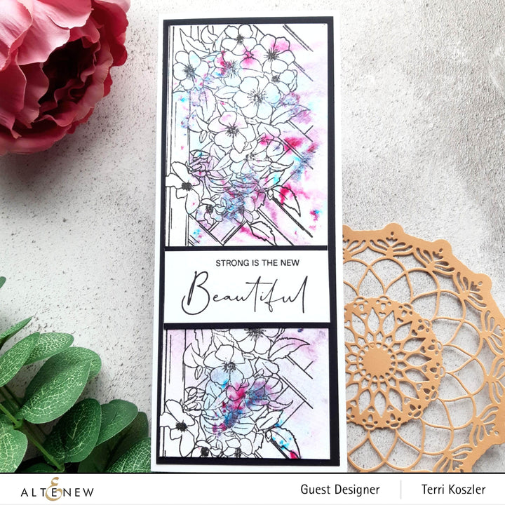 Photocentric Clear Stamps Paint-A-Flower: Clematis Outline Stamp Set