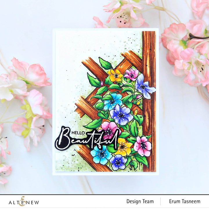 Photocentric Clear Stamps Paint-A-Flower: Clematis Outline Stamp Set