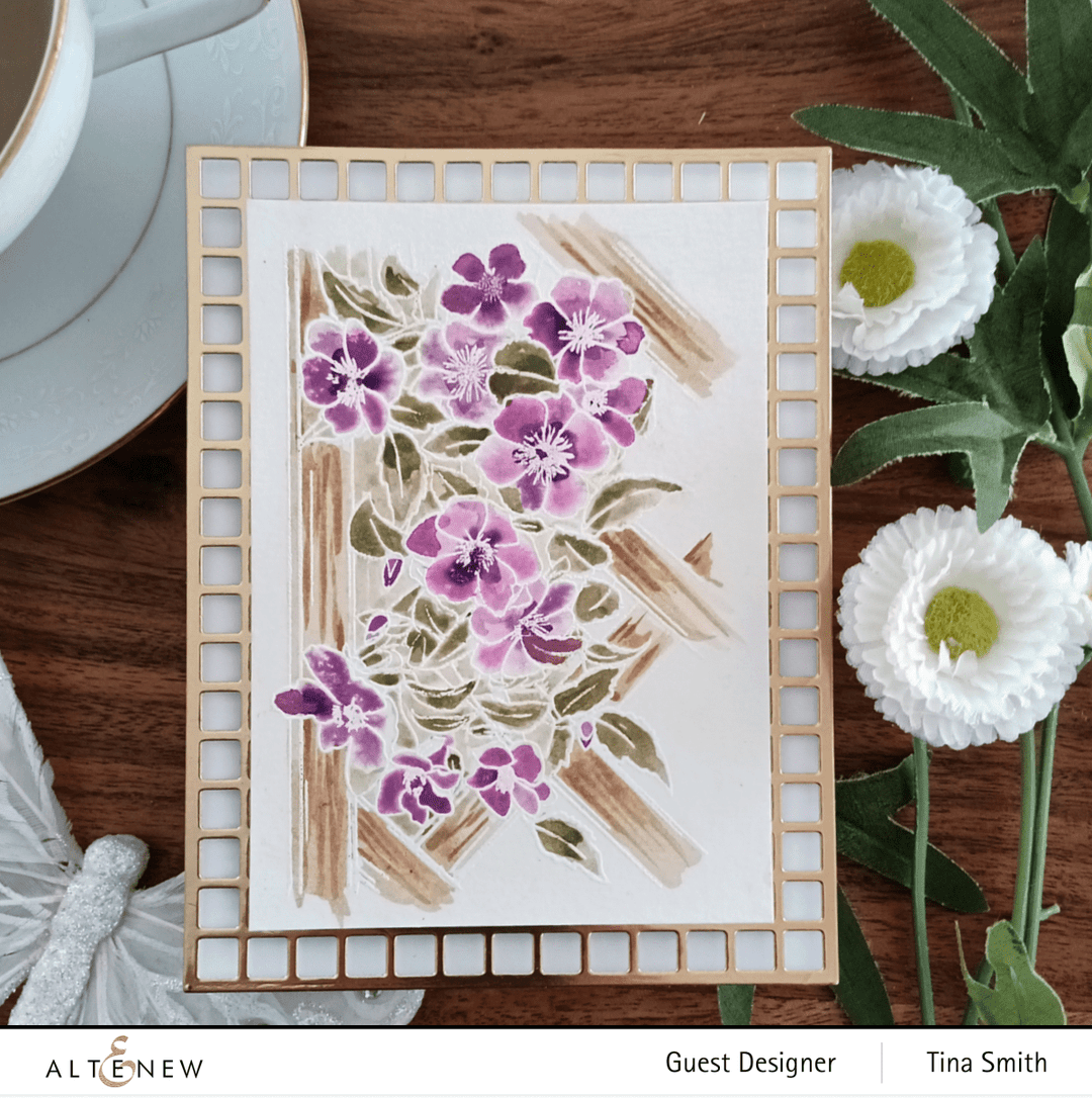 Photocentric Clear Stamps Paint-A-Flower: Clematis Outline Stamp Set