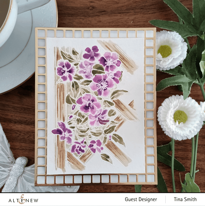 Photocentric Clear Stamps Paint-A-Flower: Clematis Outline Stamp Set