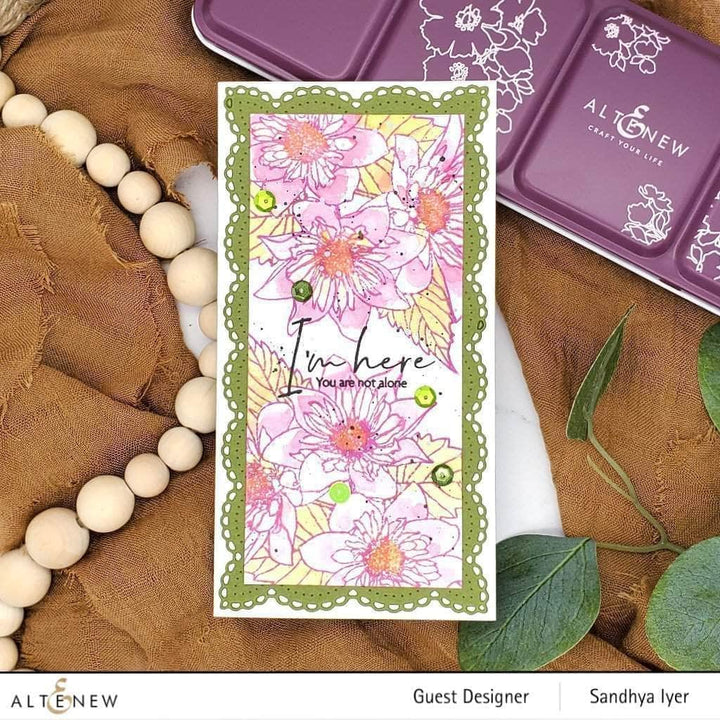 Photocentric Clear Stamps Paint-A-Flower: Fashion Monger Dahlia Outline Stamp Set