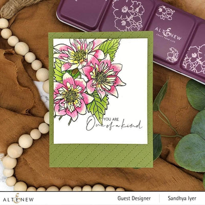 Photocentric Clear Stamps Paint-A-Flower: Fashion Monger Dahlia Outline Stamp Set