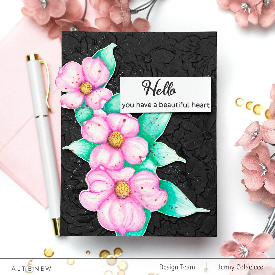 Photocentric Clear Stamps Paint-A-Flower: Flowering Dogwood Outline Stamp Set