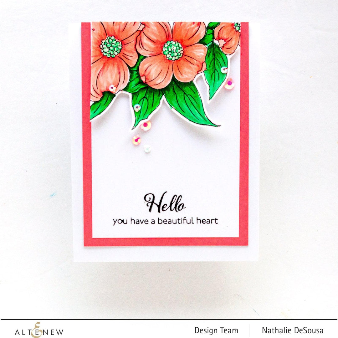 Photocentric Clear Stamps Paint-A-Flower: Flowering Dogwood Outline Stamp Set