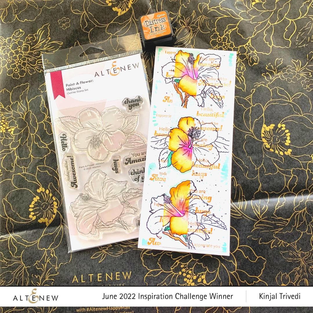 Photocentric Clear Stamps Paint-A-Flower: Hibiscus Outline Stamp Set