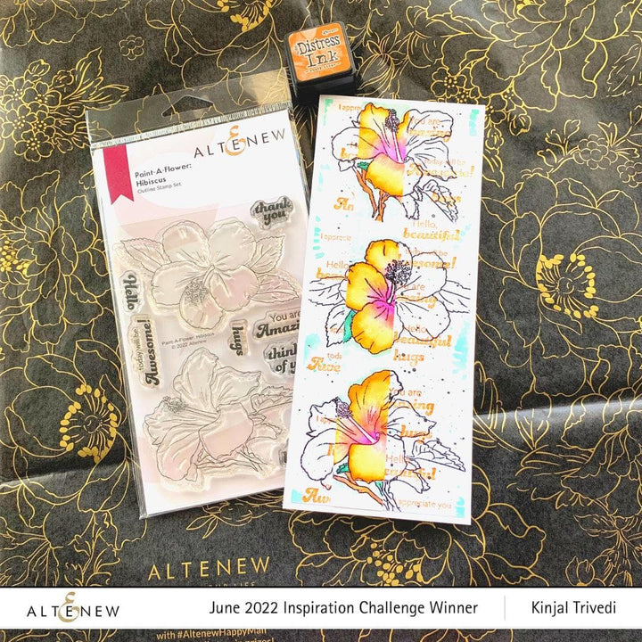 Photocentric Clear Stamps Paint-A-Flower: Hibiscus Outline Stamp Set