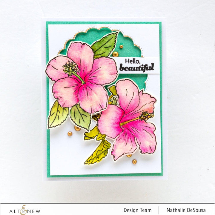 Photocentric Clear Stamps Paint-A-Flower: Hibiscus Outline Stamp Set