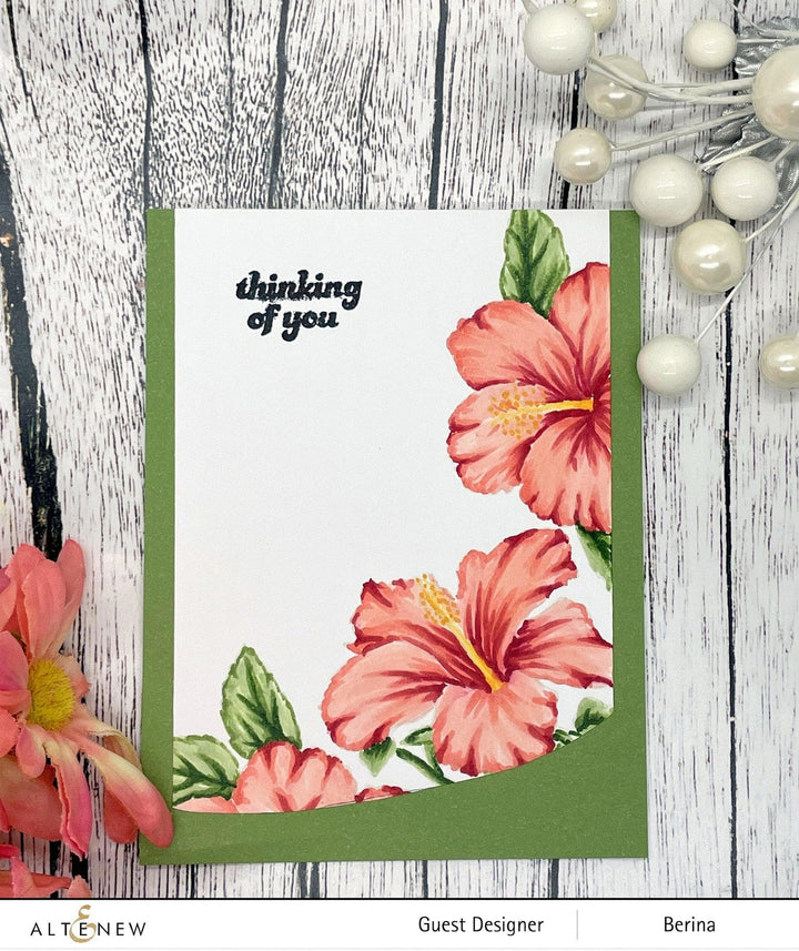 Photocentric Clear Stamps Paint-A-Flower: Hibiscus Outline Stamp Set