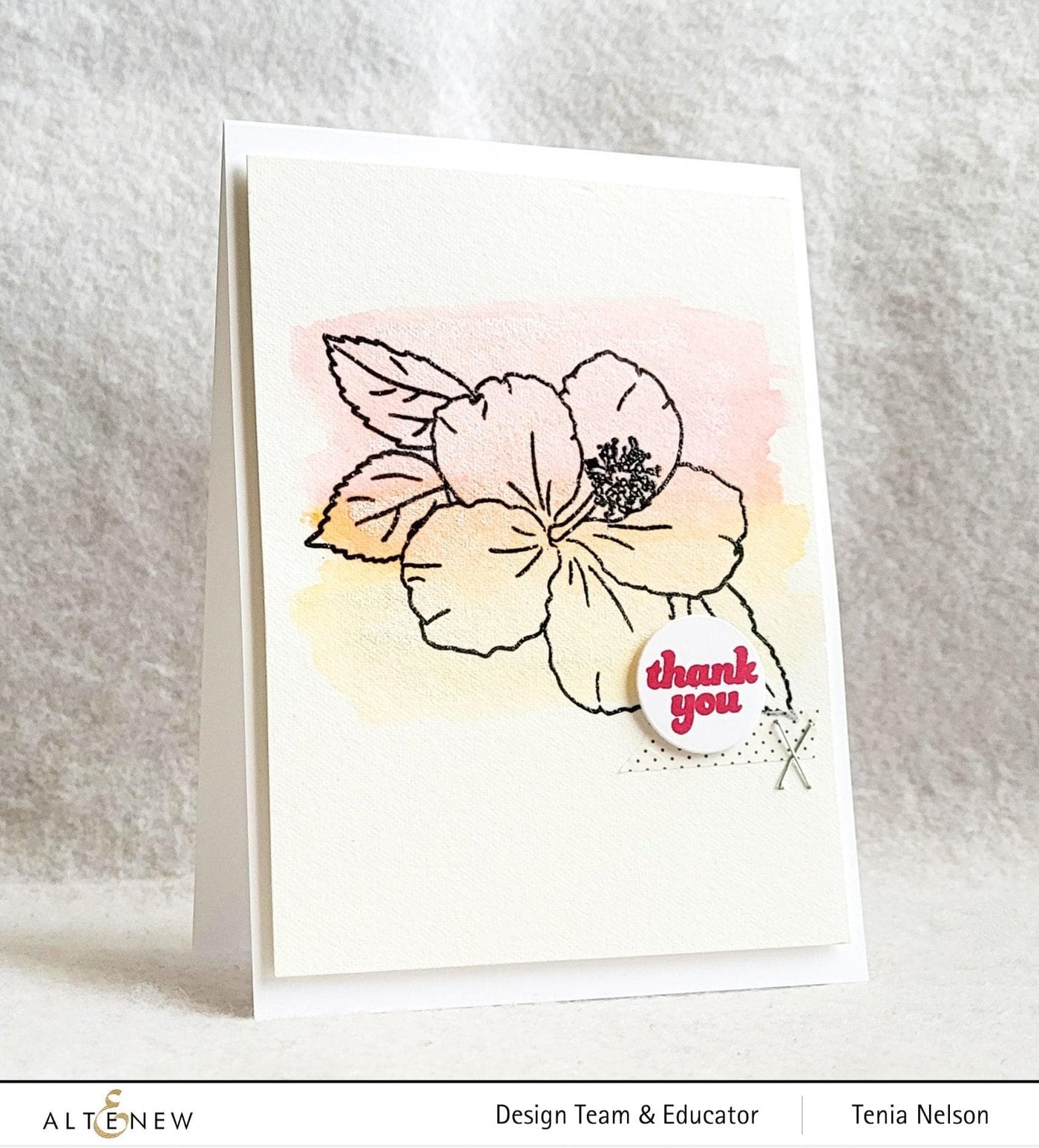 Altenew - Clear Stamps - Paint-A-Flower: China Rose Outline