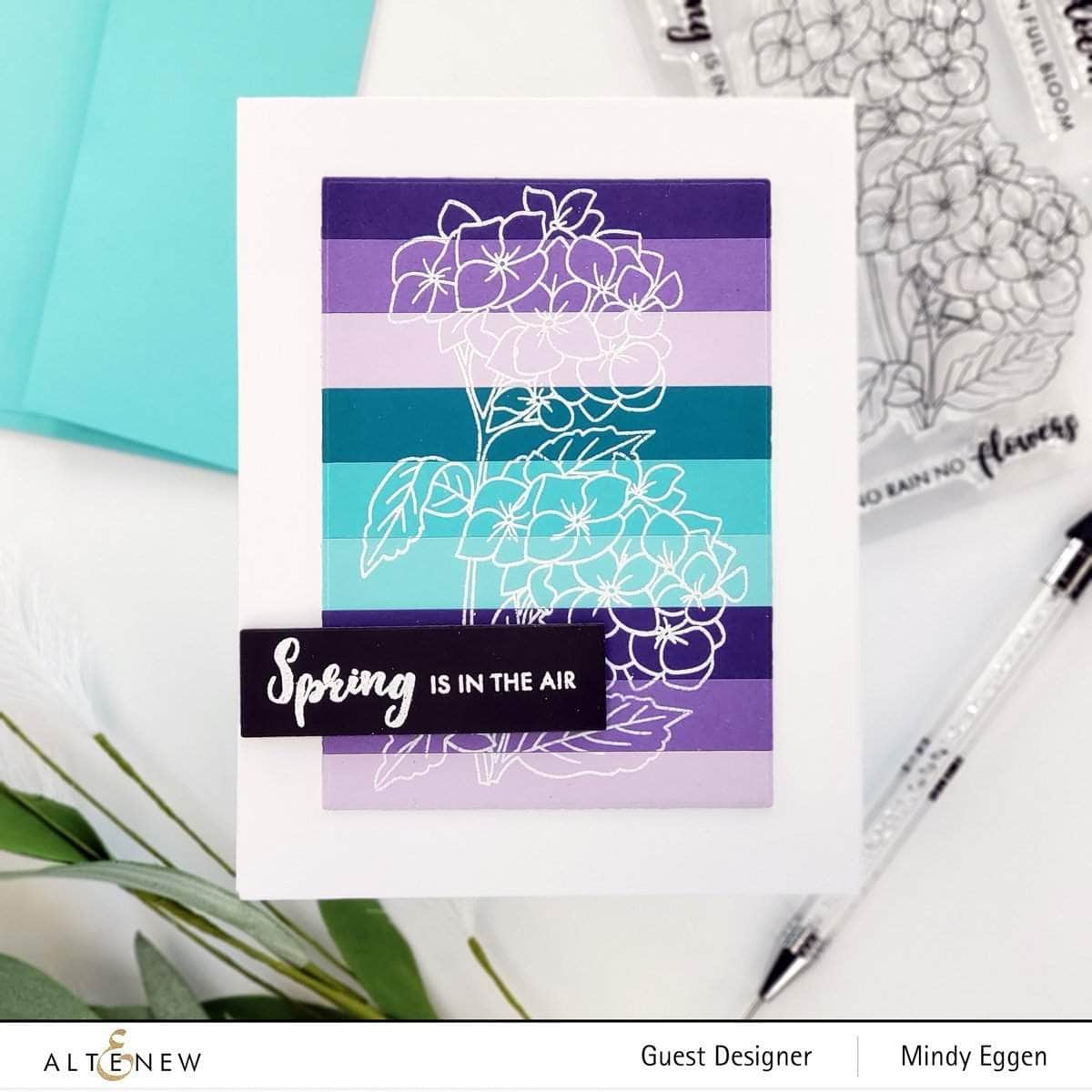 Photocentric Clear Stamps Paint-A-Flower: Hydrangea Outline Stamp Set