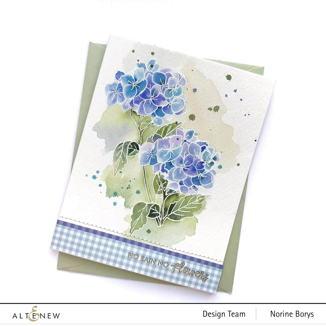 Photocentric Clear Stamps Paint-A-Flower: Hydrangea Outline Stamp Set