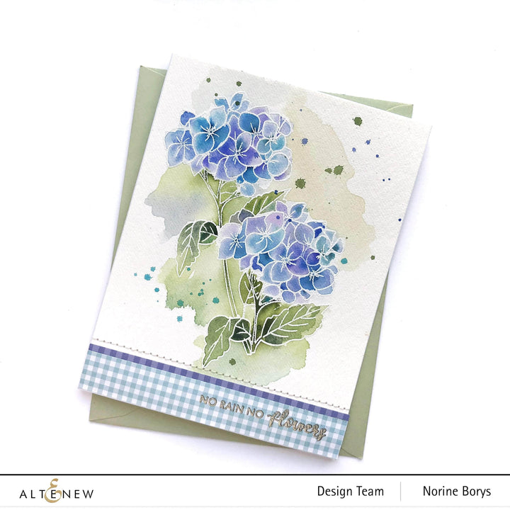 Photocentric Clear Stamps Paint-A-Flower: Hydrangea Outline Stamp Set