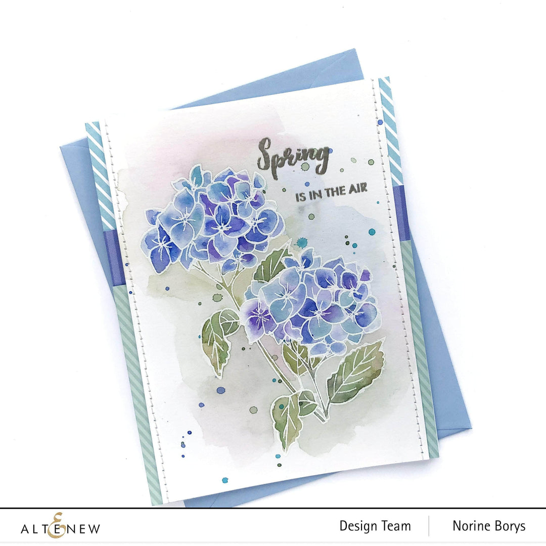 Photocentric Clear Stamps Paint-A-Flower: Hydrangea Outline Stamp Set