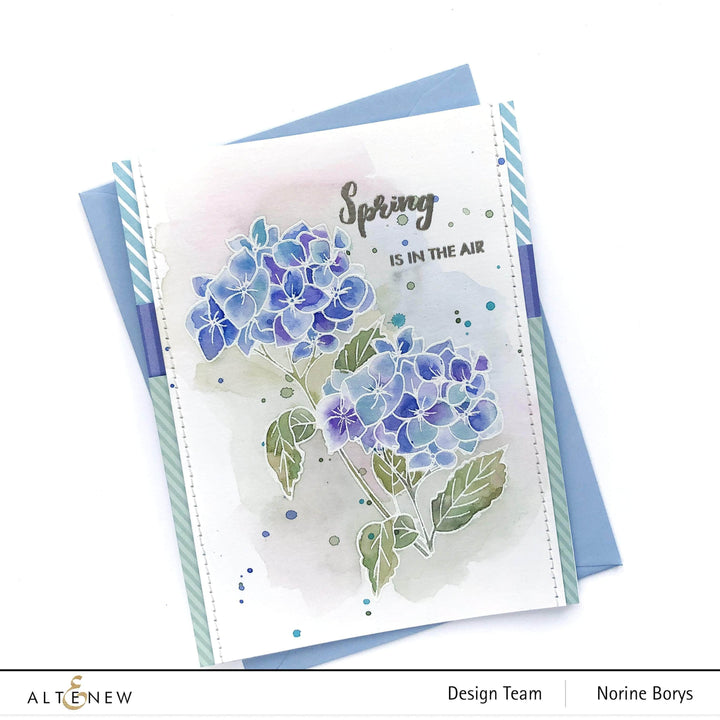 Photocentric Clear Stamps Paint-A-Flower: Hydrangea Outline Stamp Set