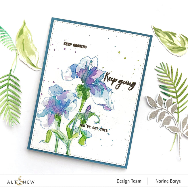 Photocentric Clear Stamps Paint-A-Flower: Iris Outline Stamp Set
