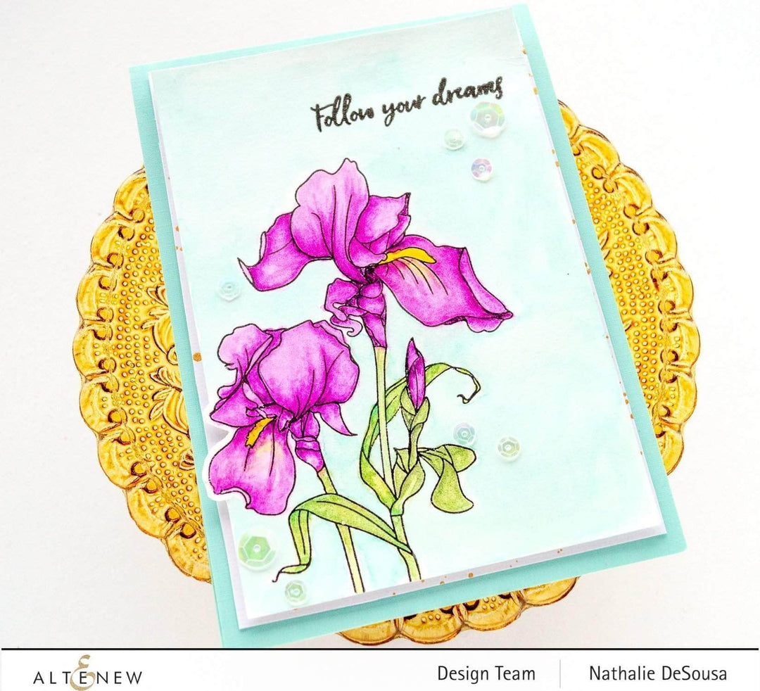 Photocentric Clear Stamps Paint-A-Flower: Iris Outline Stamp Set