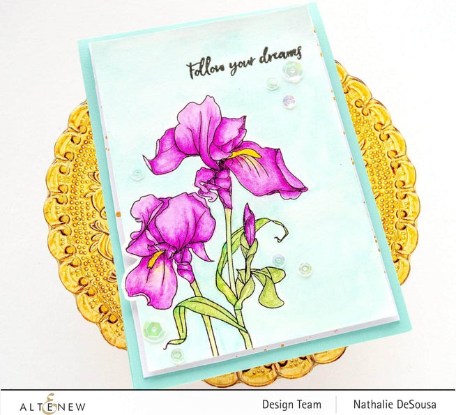 Photocentric Clear Stamps Paint-A-Flower: Iris Outline Stamp Set