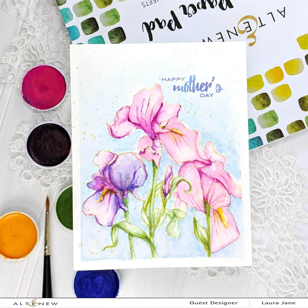 Photocentric Clear Stamps Paint-A-Flower: Iris Outline Stamp Set