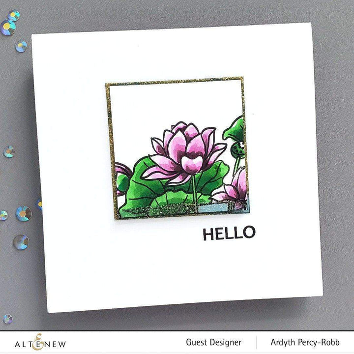 Photocentric Clear Stamps Paint-A-Flower: Lotus Outline Stamp Set
