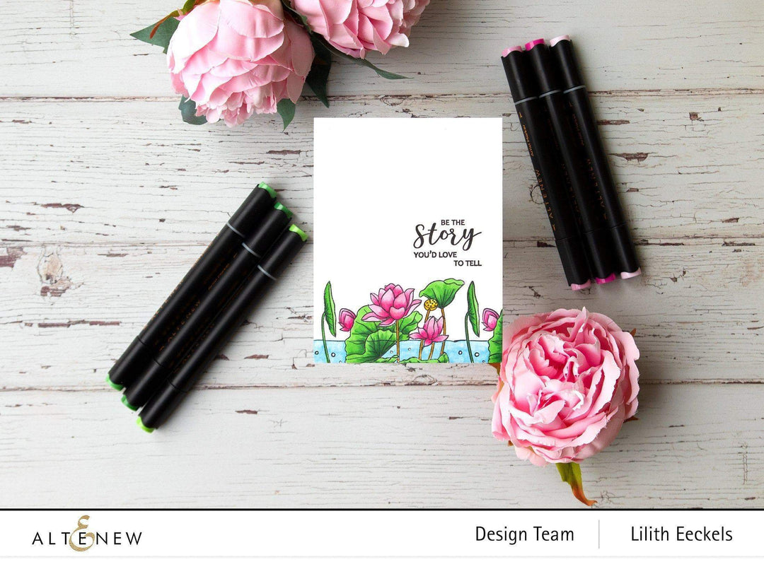 Photocentric Clear Stamps Paint-A-Flower: Lotus Outline Stamp Set