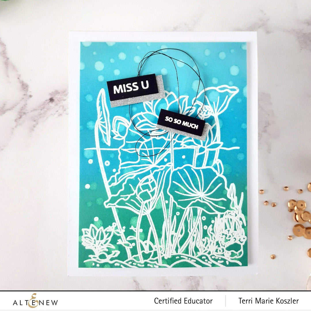 Photocentric Clear Stamps Paint-A-Flower: Lotus Outline Stamp Set