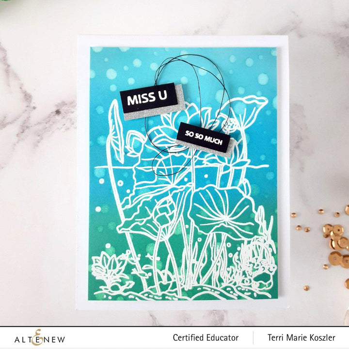 Photocentric Clear Stamps Paint-A-Flower: Lotus Outline Stamp Set
