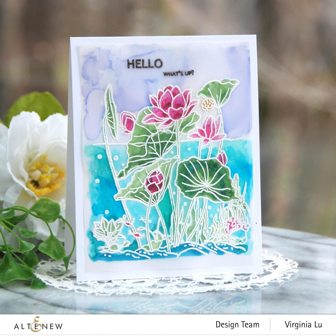 Photocentric Clear Stamps Paint-A-Flower: Lotus Outline Stamp Set