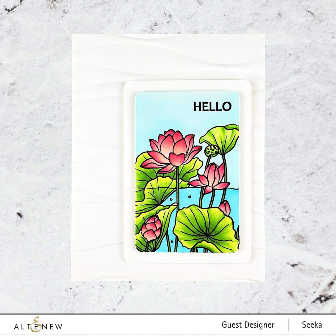 Photocentric Clear Stamps Paint-A-Flower: Lotus Outline Stamp Set