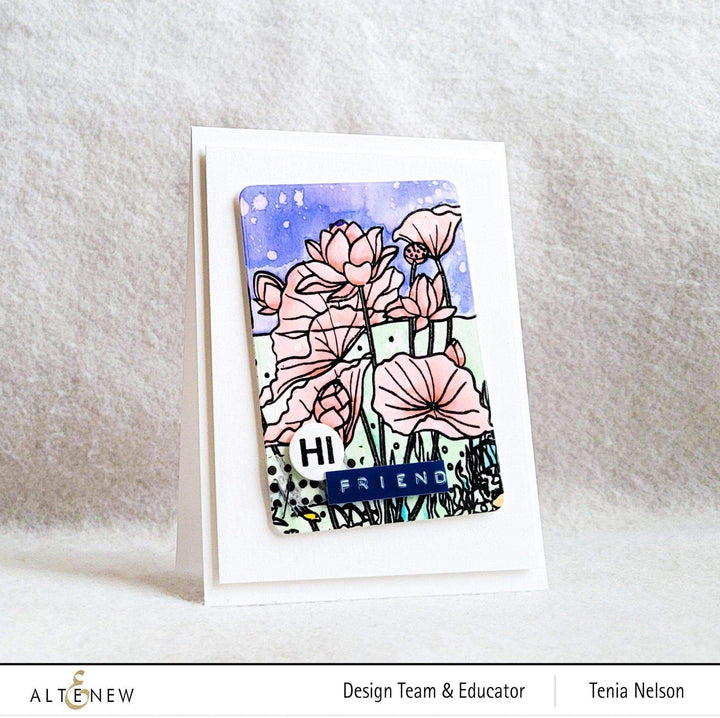 Photocentric Clear Stamps Paint-A-Flower: Lotus Outline Stamp Set