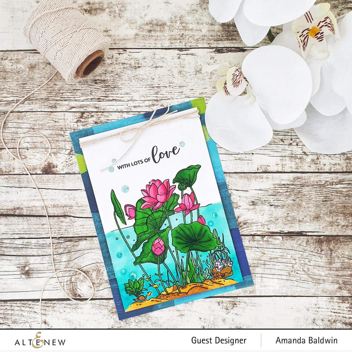 Photocentric Clear Stamps Paint-A-Flower: Lotus Outline Stamp Set