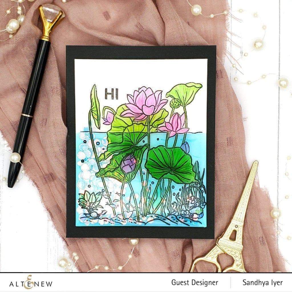 Photocentric Clear Stamps Paint-A-Flower: Lotus Outline Stamp Set