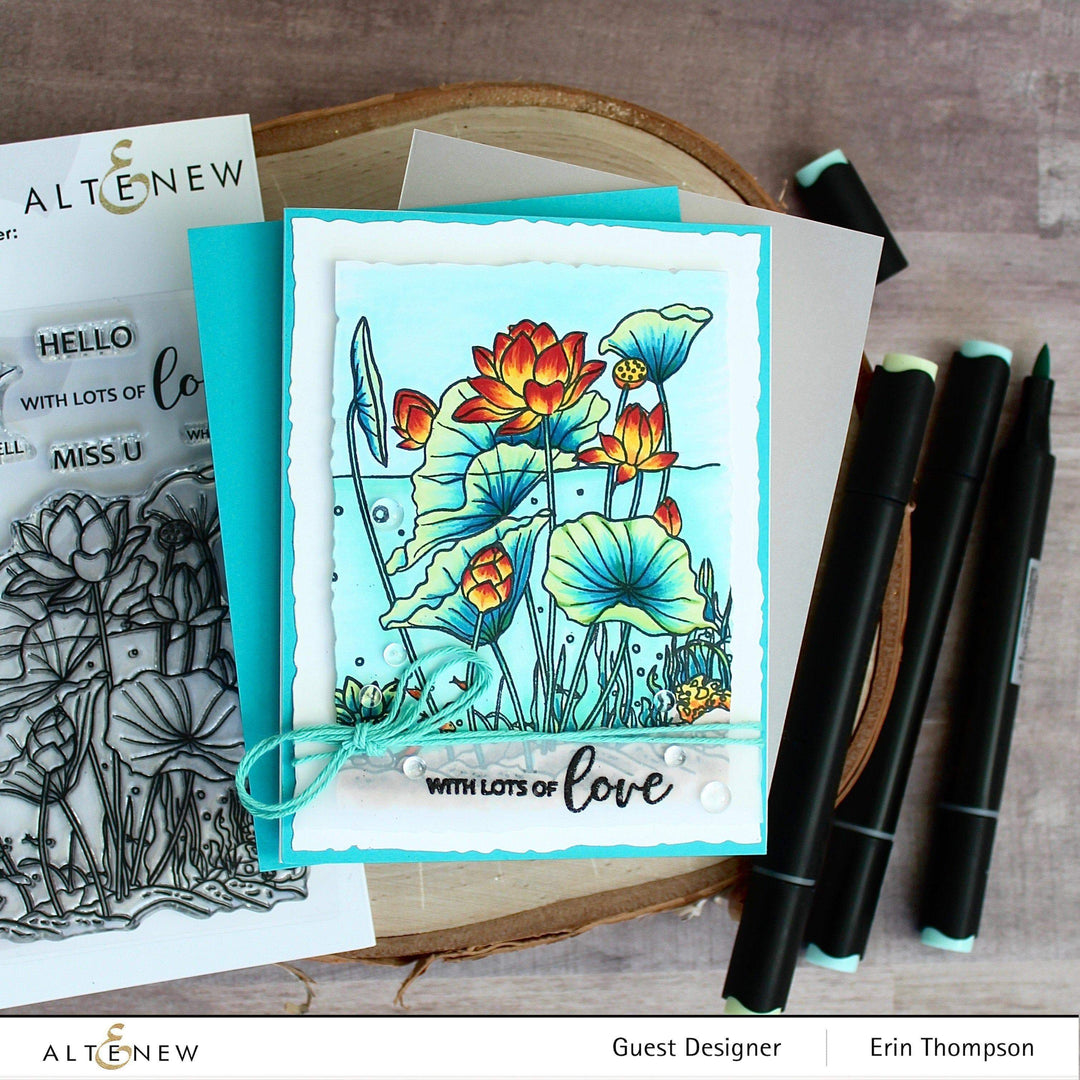 Photocentric Clear Stamps Paint-A-Flower: Lotus Outline Stamp Set
