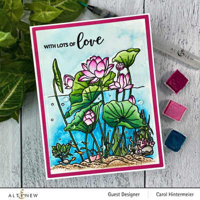 Photocentric Clear Stamps Paint-A-Flower: Lotus Outline Stamp Set