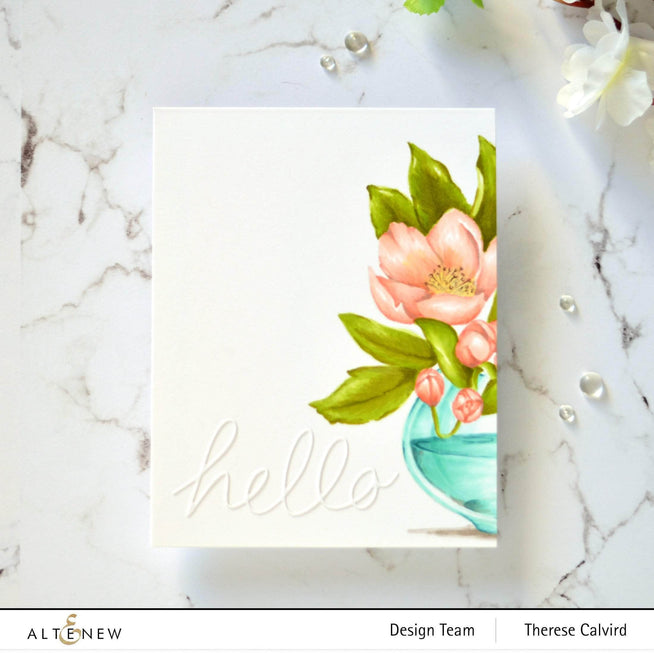 Photocentric Clear Stamps Paint-A-Flower: Paeonia Japonica Outline Stamp Set