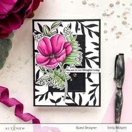 Photocentric Clear Stamps Paint-A-Flower: Poppy Outline Stamp Set