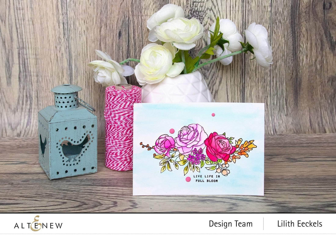 Photocentric Clear Stamps Paint-A-Flower: Rose Outline Stamp Set