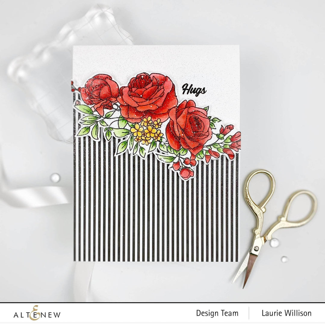 Photocentric Clear Stamps Paint-A-Flower: Rose Outline Stamp Set