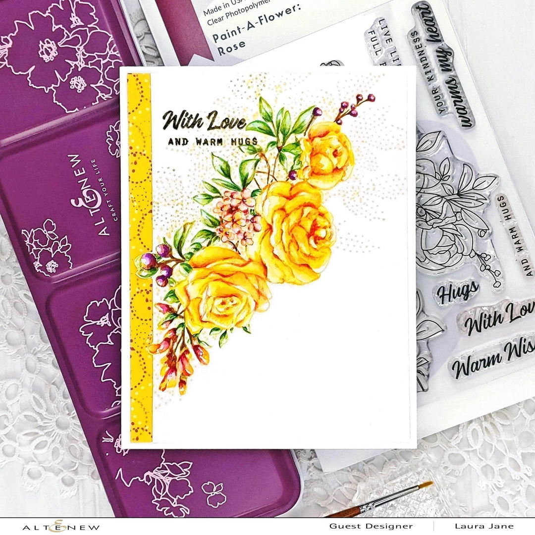 Photocentric Clear Stamps Paint-A-Flower: Rose Outline Stamp Set