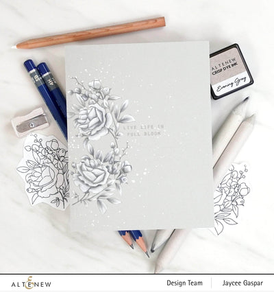 Photocentric Clear Stamps Paint-A-Flower: Rose Outline Stamp Set