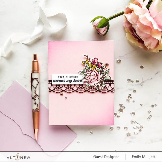 Photocentric Clear Stamps Paint-A-Flower: Rose Outline Stamp Set